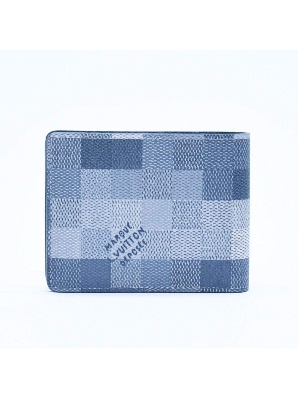 Louis Vuitton Wallet Card Case Bifold Indigo Blue